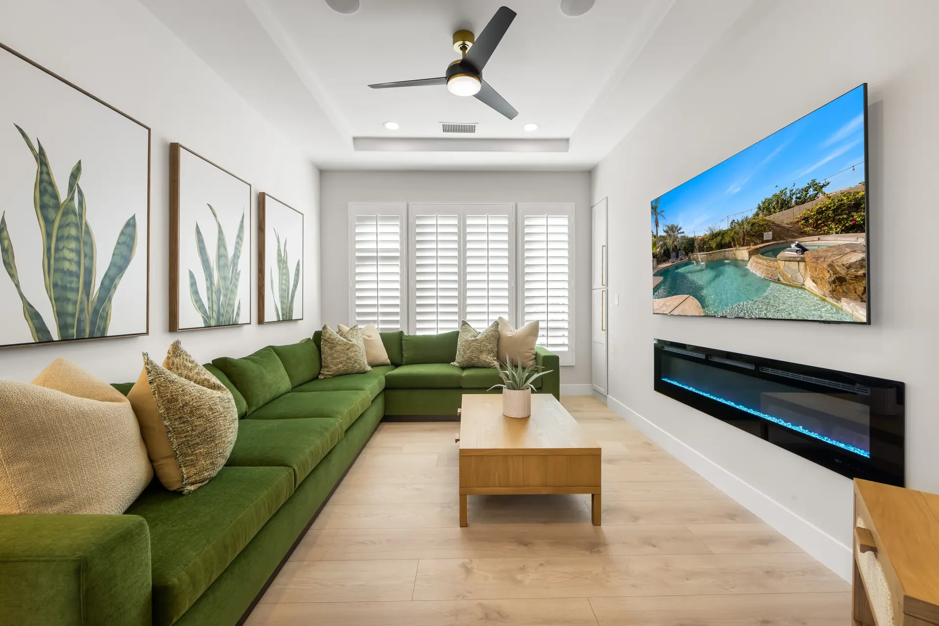 Spotless home interior cleaned by First Class Cleaning Service